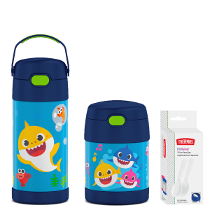 Baby Shark 12oz FUNtainer Water Bottle & 10oz Food Jar Bundle