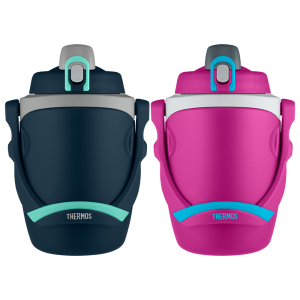 64oz Insulated Water Bottle Navy & Pink Bundle