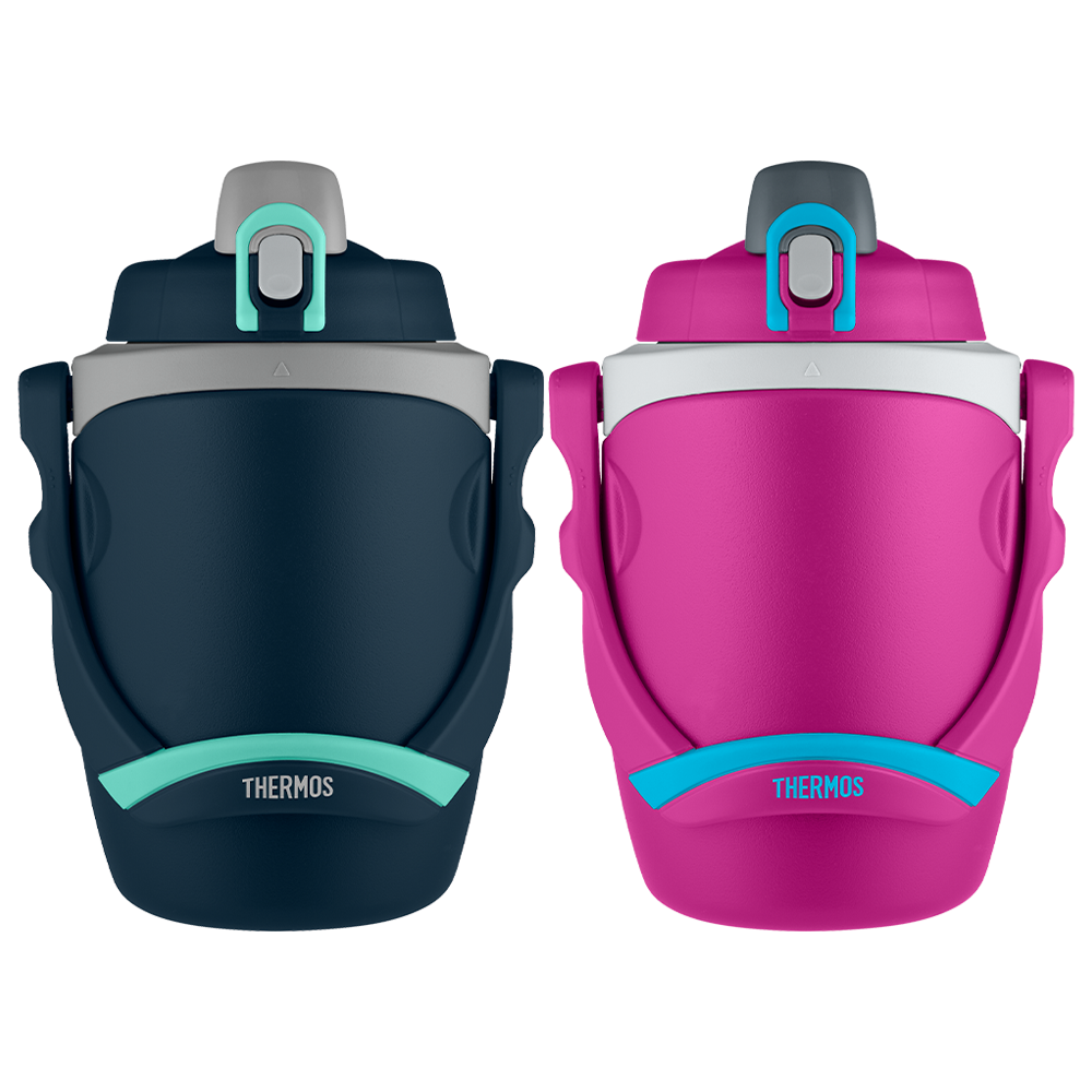 64oz Insulated Water Bottle Navy & Pink Bundle