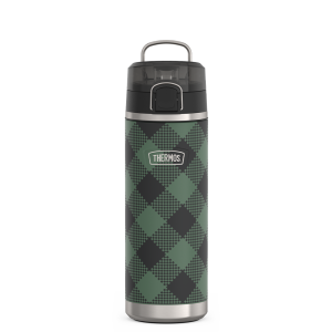 24oz ICON? WATER BOTTLE WITH SPOUT - EVERGREEN CHECK