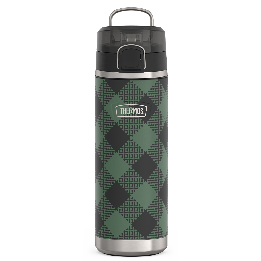24oz ICON? WATER BOTTLE WITH SPOUT - EVERGREEN CHECK - Image 6