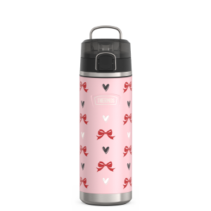 24oz ICON? WATER BOTTLE WITH SPOUT - RIBBON HEARTS