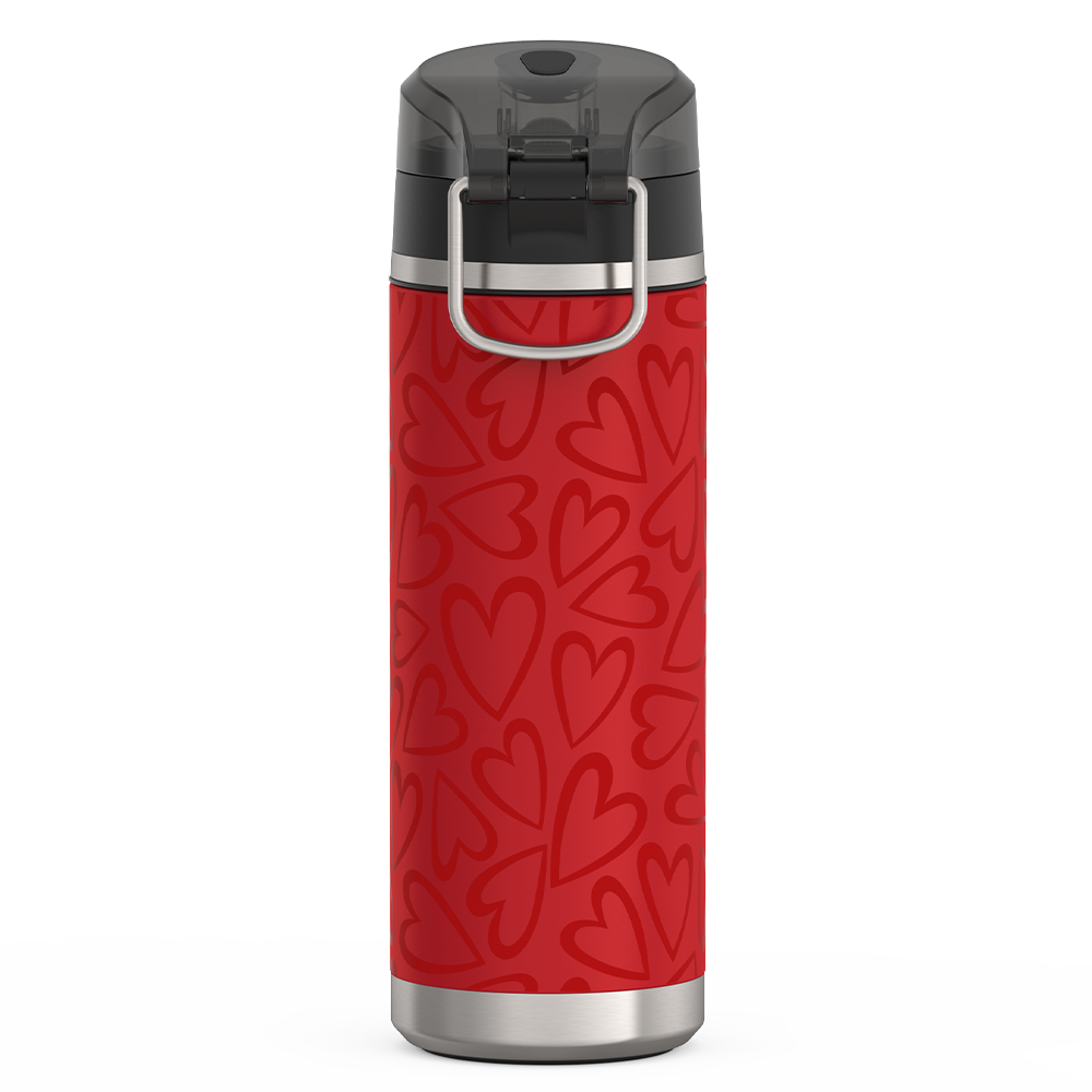 24oz ICON? WATER BOTTLE WITH SPOUT - TONAL HEARTS - Image 6