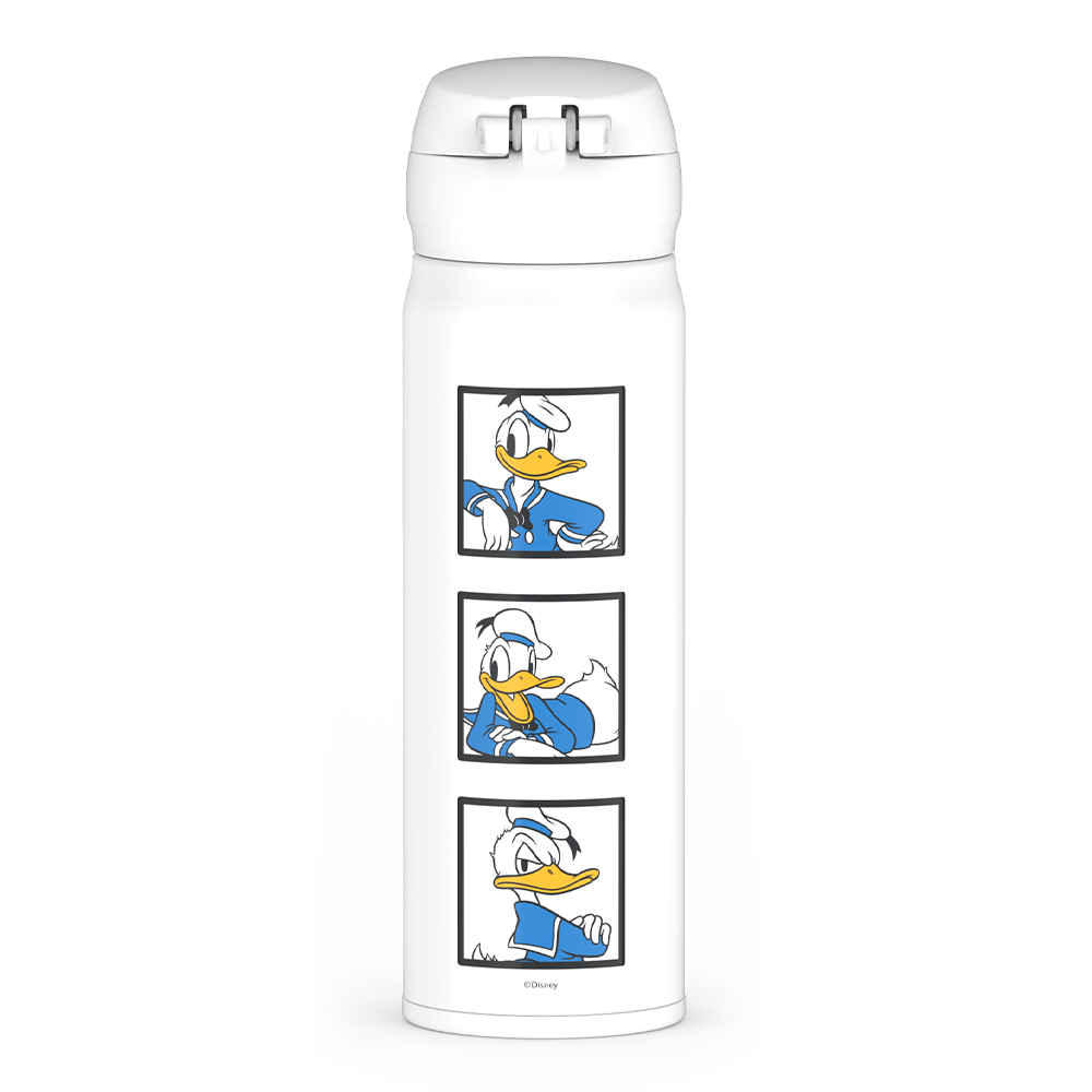 16oz STAINLESS STEEL DIRECT DRINK BOTTLE - DISNEY DONALD DUCK SIGNATURE - Image 5