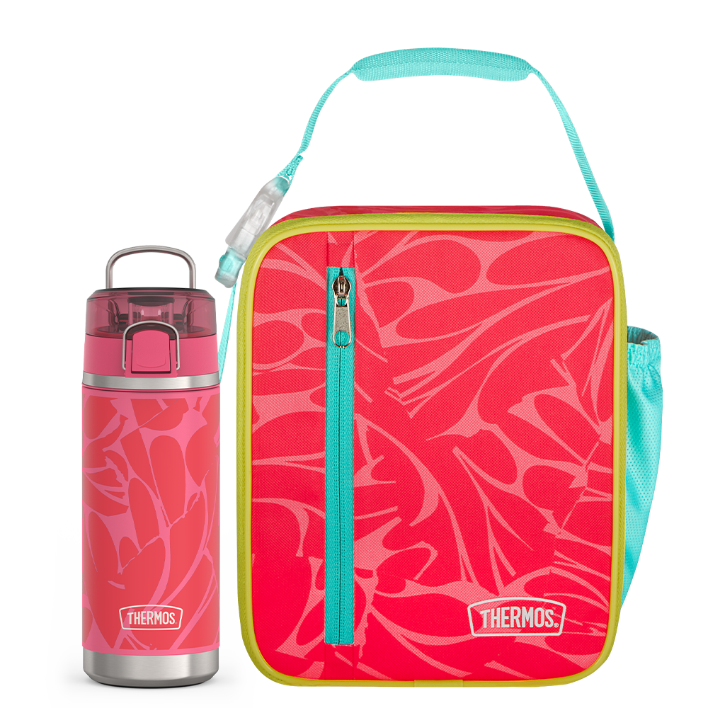 Abstract Petals Upright & 18oz Icon? Kids Water Bottle Bundle