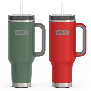 40oz Cup Holder Mug Holiday Bundle - Alpine Green & Crimson