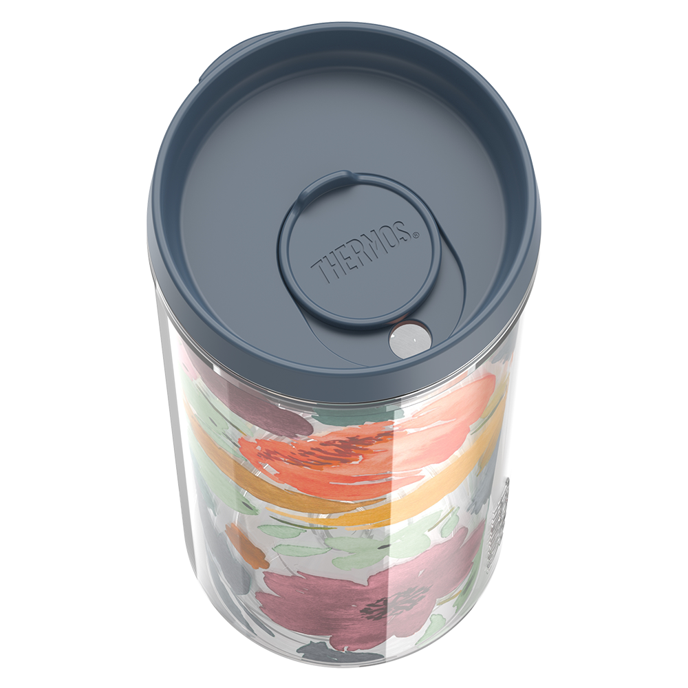 24oz DOUBLE WALL TUMBLER WATERCOLOR FLORAL - Image 4